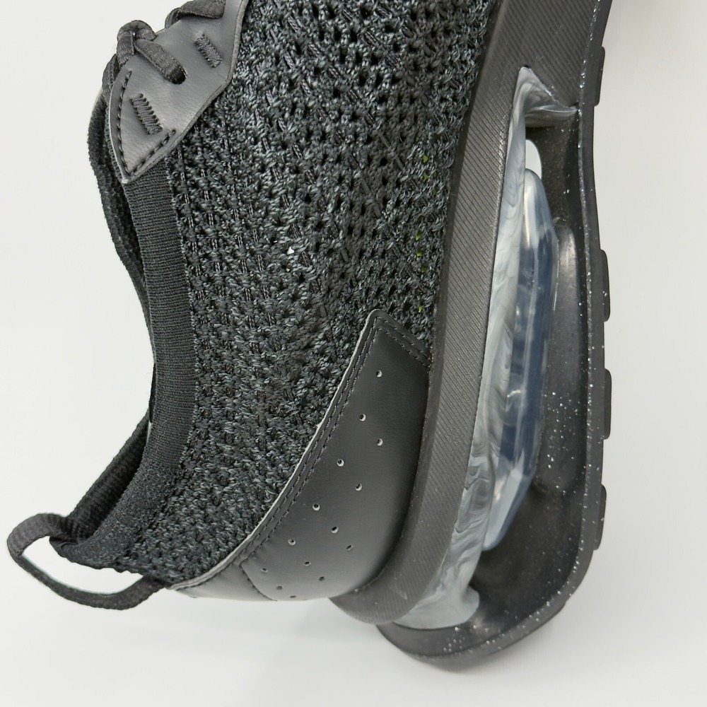 Nike Air Max Flyknit Racer Mens 11 Triple Black Running Shoe Next Nature Trainer - Picture 11 of 16